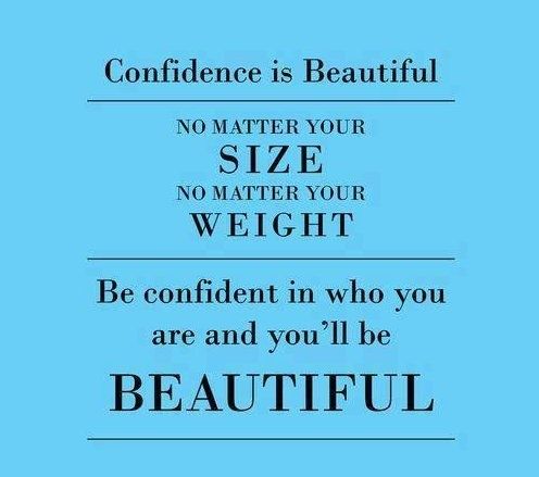 confidence is beautiful