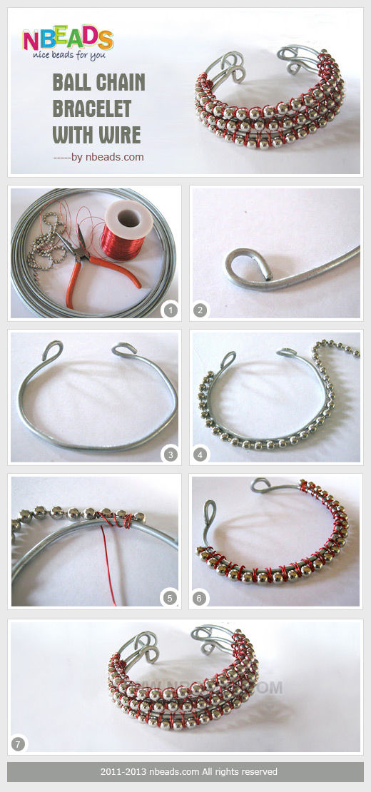Ball Chain Bracelet with Wire