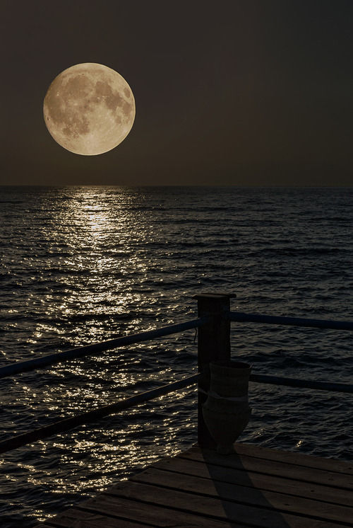Distant moon Distant moon