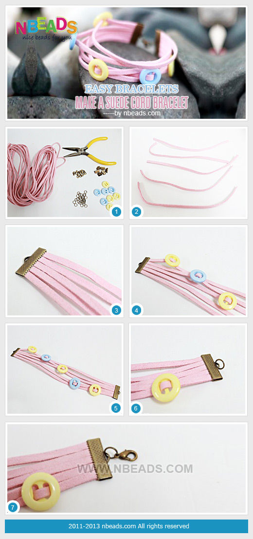 Easy Bracelets- Make A Suede Cord Bracelet