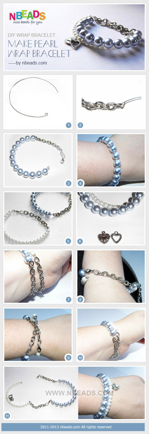 DIY Wrap Bracelet - Make Pearl Wrap Bracelet DIY Wrap Bracelet - Make Pearl Wrap Bracelet
