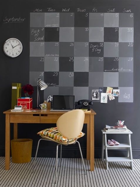 Giant chalkboard calendar