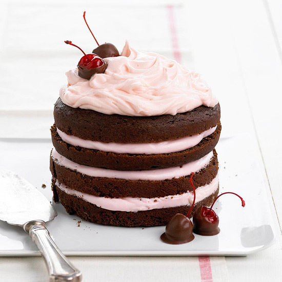 Chocolate cherry stack cake Chocolate cherry stack cake