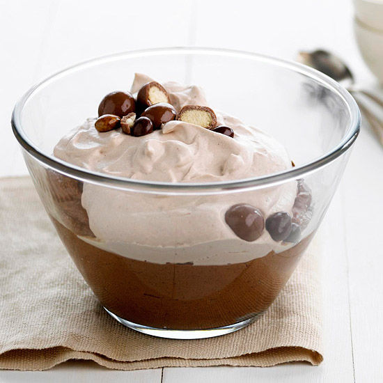 Chocolate malted mousse