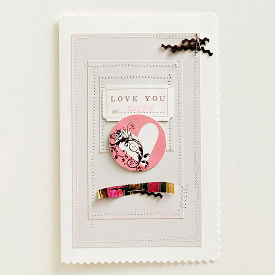 Sophisticated valentines day card