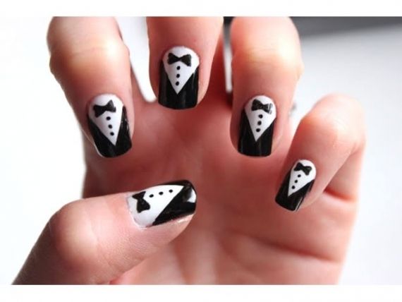 Black tie optional nails Black tie optional nails