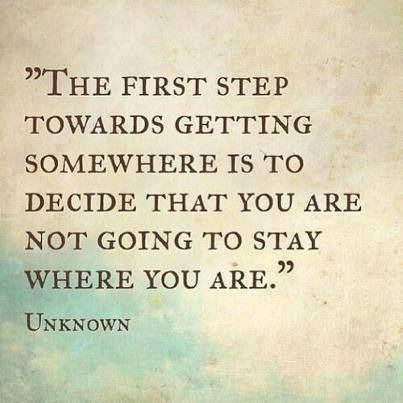 The first step... The first step...