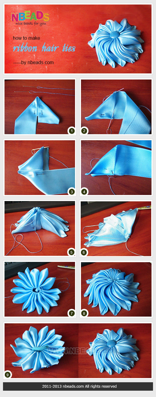 How to Make Ribbon Hair Ties