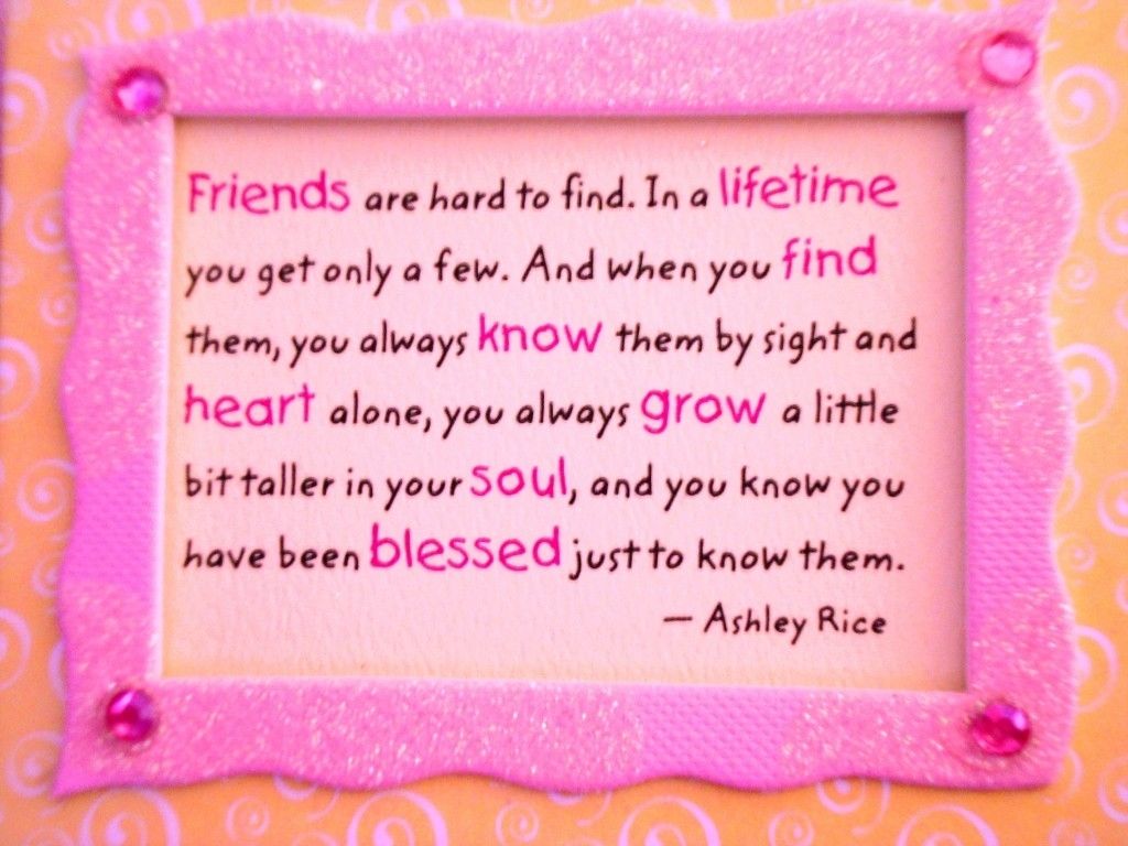 Friends are hard to find