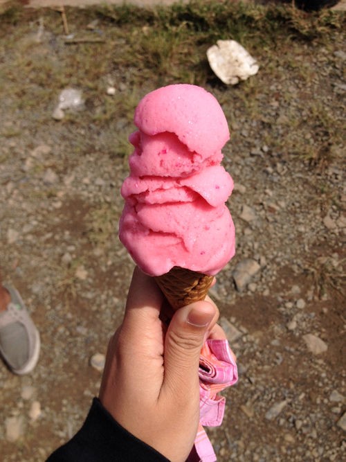 Strawberry ice cream