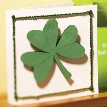 A simple shamrock card