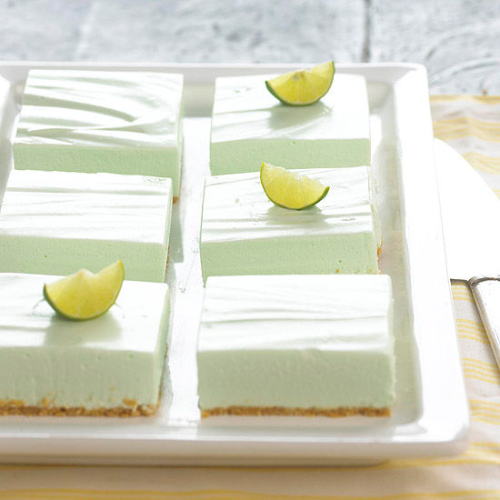 Key lime cheesecake bars