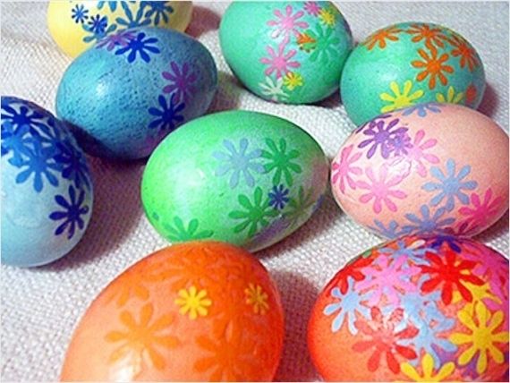 Dyed easter eggs Dyed easter eggs