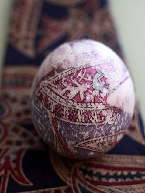 Tie dyed eggs