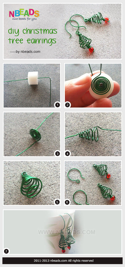 DIY Christmas Tree Earrings DIY Christmas Tree Earrings
