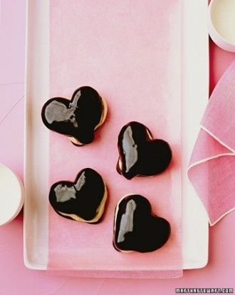 Chocolate eclair hearts