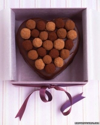 Sacher torte heart
