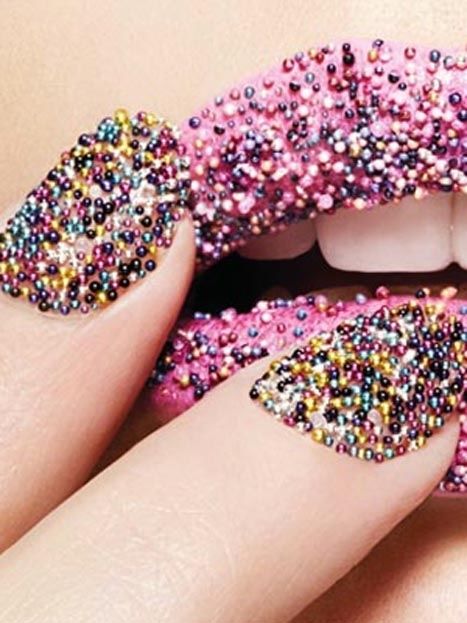 Caviar nail trend Caviar nail trend