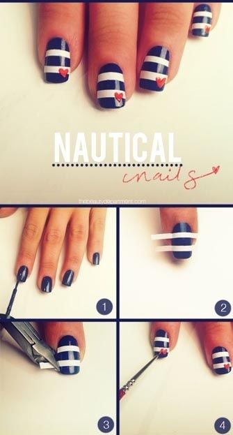Nautical nails Nautical nails