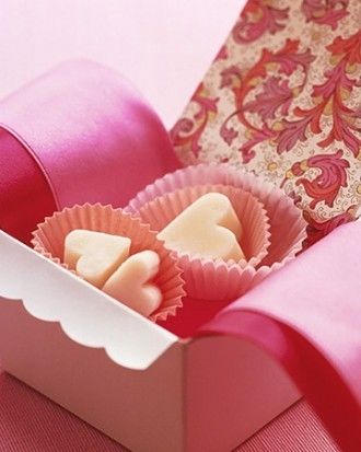 Creamy fudge hearts Creamy fudge hearts