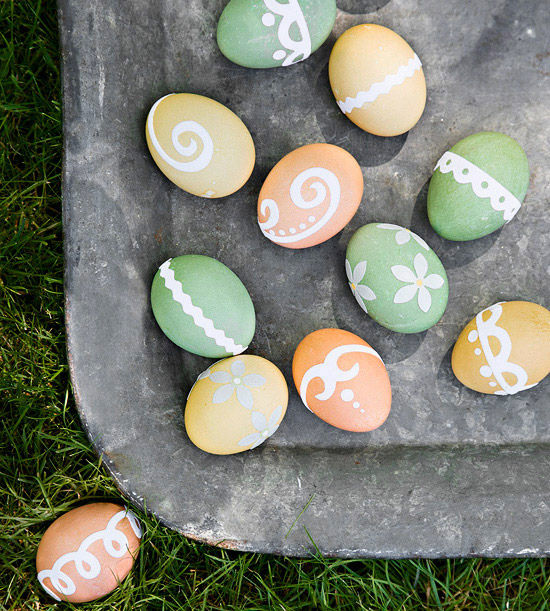 Sticker egg designs