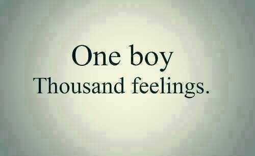 One boy, thousand feelings One boy, thousand feelings