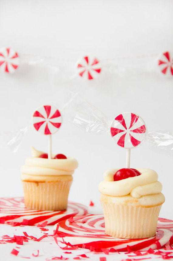 Faux peppermint toppers