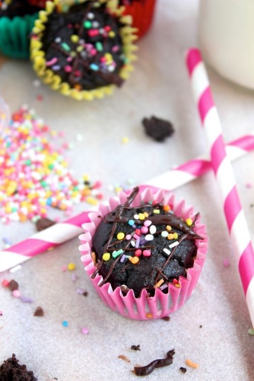 Sprinkled cupcakes