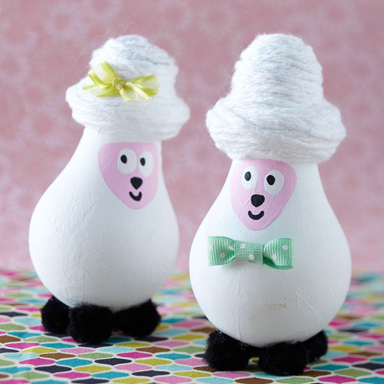 Lightbulb lamb figurines Lightbulb lamb figurines