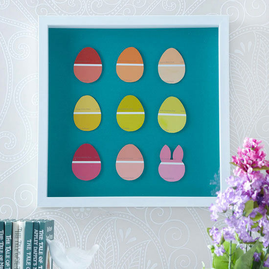 Paint chip easter egg art