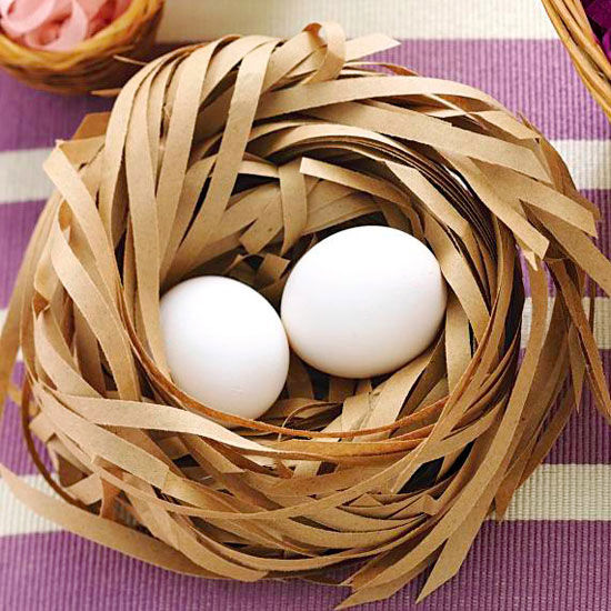 Recycled easter nest