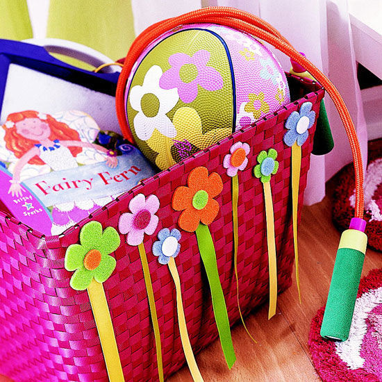 Flowery easter basket