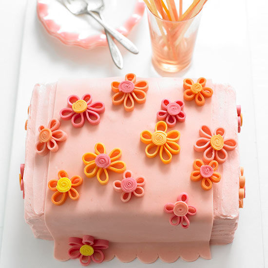 Cherry flower power cake
