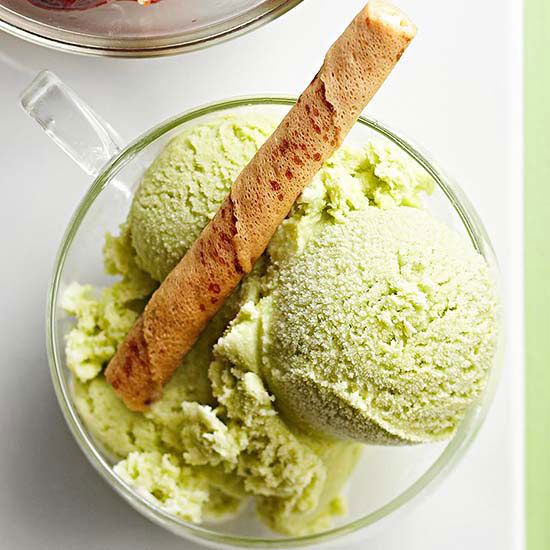Green tea ice cream