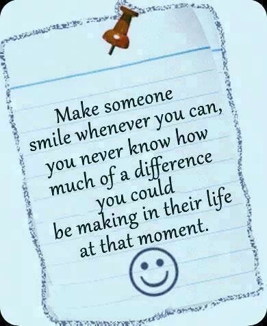 make someone smile
