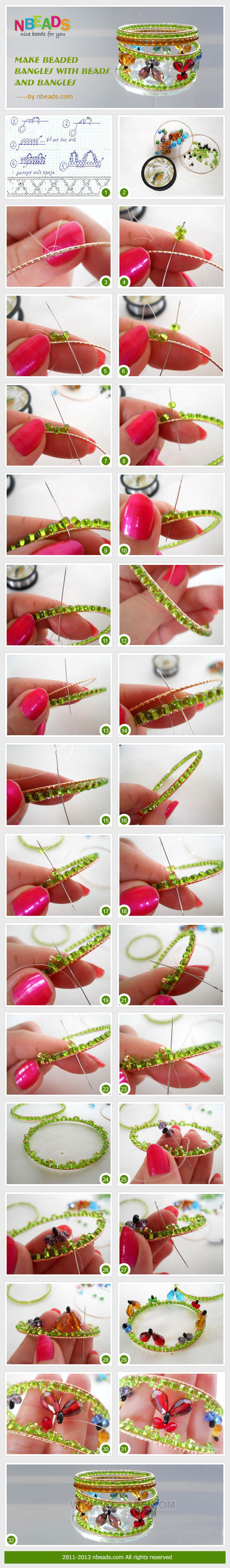 Make Beaded Bangles with Beads And Bangles
