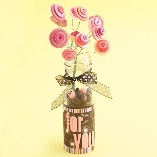 Mothers Day Button Bouquet