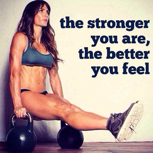 The stronger you are, the better you feel The stronger you are, the better you feel