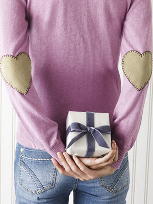 Heart patched sweater Heart patched sweater