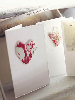 Lavender heart cards