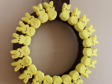Easter peeps wreath Easter peeps wreath