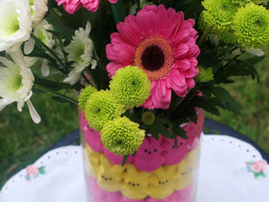 Easter floral centerpiece Easter floral centerpiece