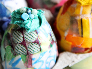 Fabric scrap faberge egg Fabric scrap faberge egg