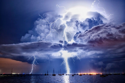 Burst of lightning