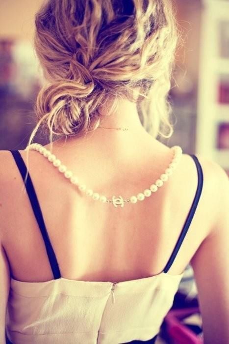 Chanel pearl necklace