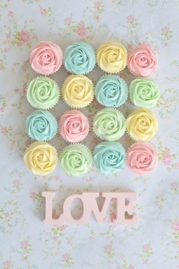 Pastel Love Cupcakes