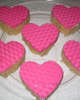 Rice Krispie Hearts