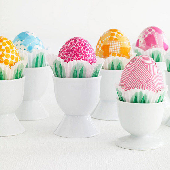 Pretty taped eggs Pretty taped eggs