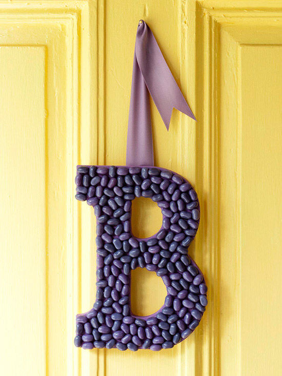 Jelly bean front door monogram Jelly bean front door monogram