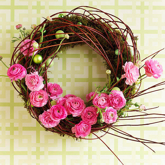 Flowery spring wreath Flowery spring wreath